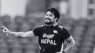 Karan KC Hits First ODI Half-Century