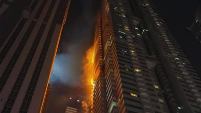 People Rescued from the Dubai Tower Fire