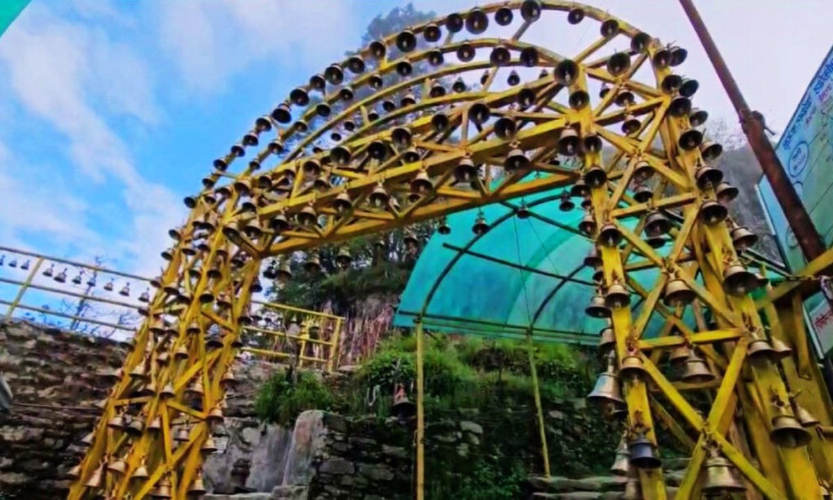 Bell gate and park built at Pathibhara temple