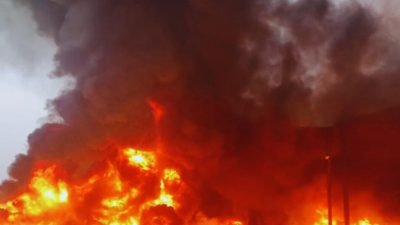 Fire at Tanahun ward office