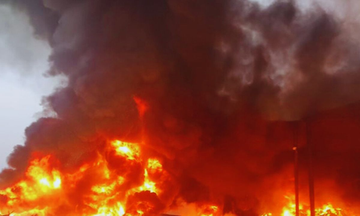 Fire at Tanahun ward office