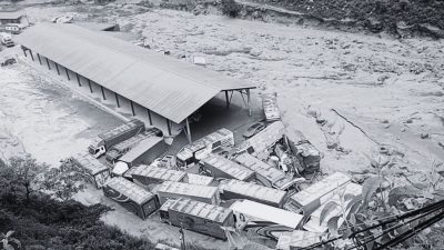 Flood at Rasuwagadhi Customs