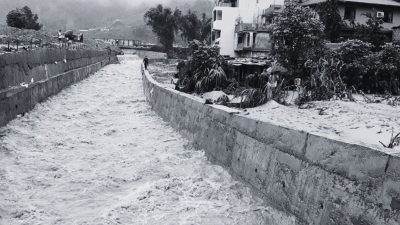 Flood enters homes in Pokhara