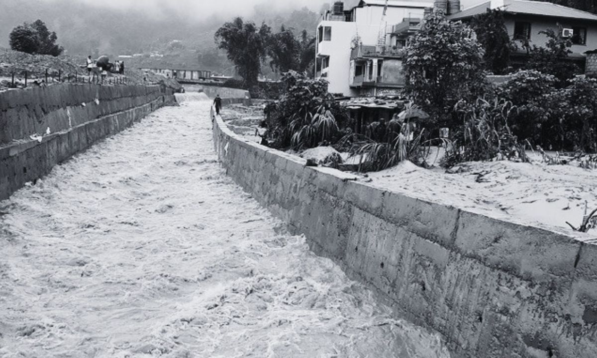 Flood enters homes in Pokhara