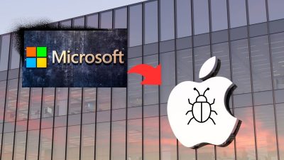 Microsoft points at Apple bug, while its own flaws go wild