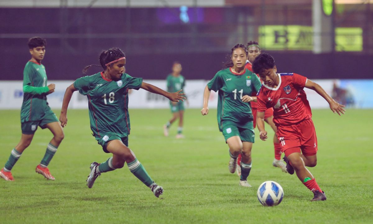 Bangladesh scores four goals against Nepal