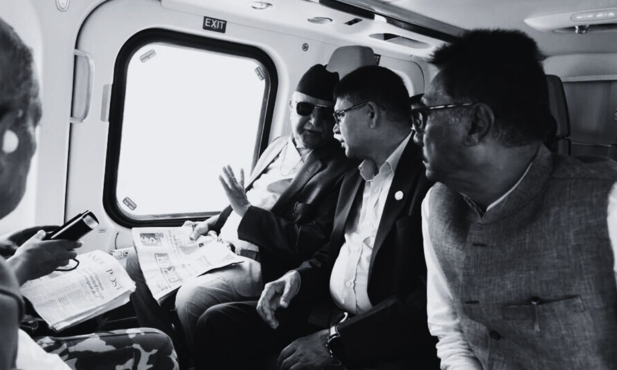 PM Oli visits drought-hit areas in Madhesh