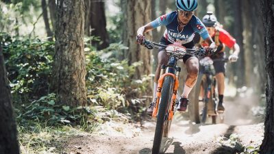 Usha Khanal finishes third in BC Bike Race