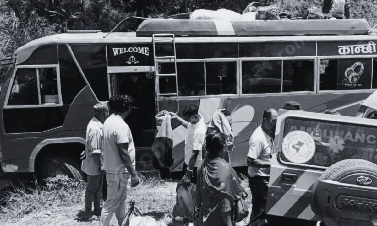 Passenger bus accident in Kavre due to brake failure, 23 injured