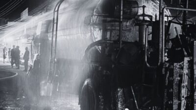 Dhulabari roadwork fire