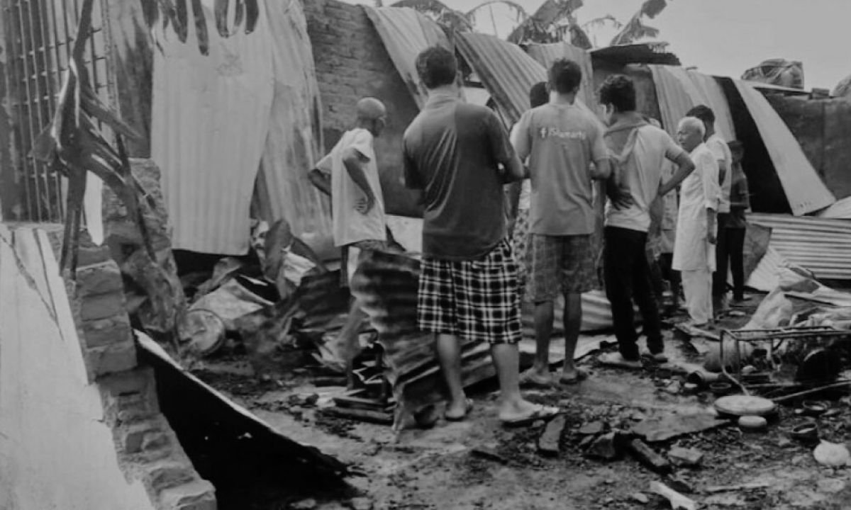 Fire destroys Rautahat's first banana resort, causing heavy losses