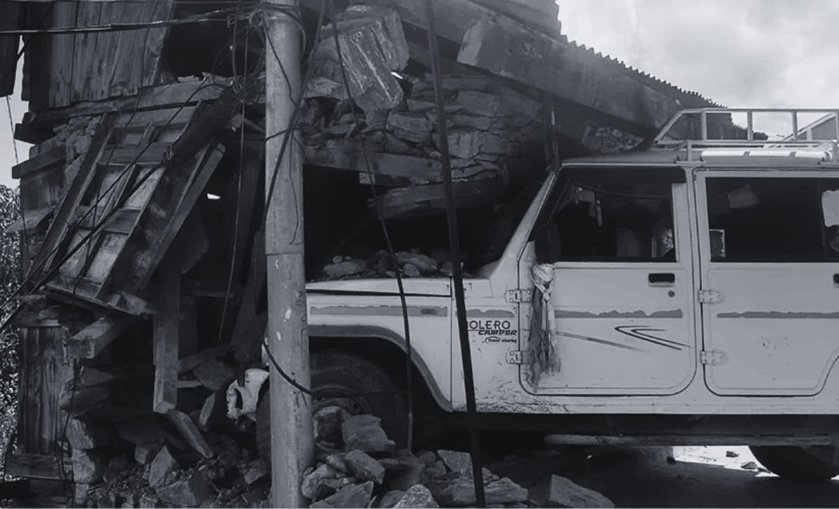 Jeep crashes into house in Humla’s Simkot, driver injured