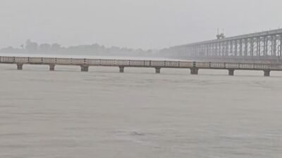 Water flow rises at Koshi Barrage