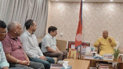 water with Madhesh CM